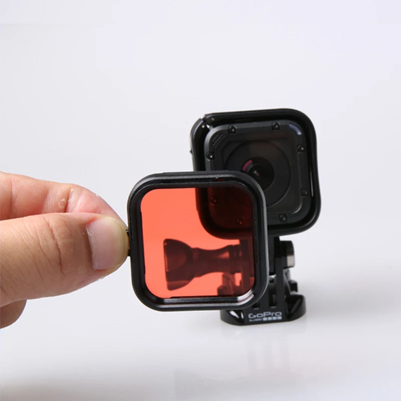 Фильтр для объектива Go pro Hero 5/4 фильтр желтый красный фиолетовый уф дайвинга