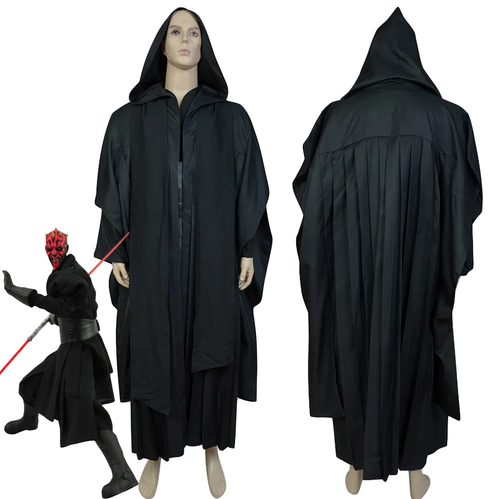 Звездные войны Sith Lord Дарт Мол Косплей Костюм Туника халат Плащ наряд