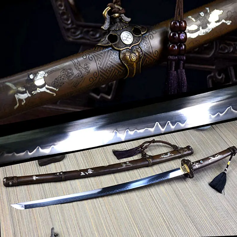 Меч саия из высококлассной коллекции Redcopper сабель T1095 стальная глина закаленное