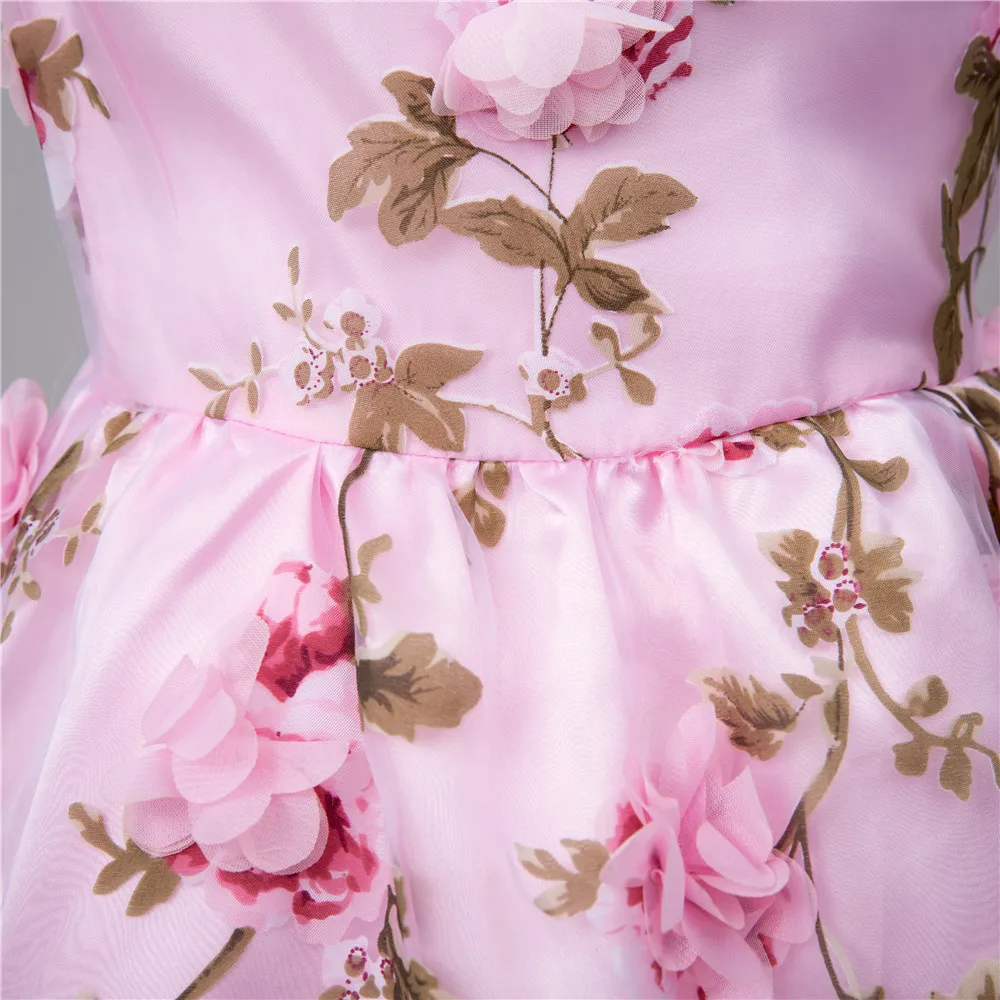 Girl Dress Floral Kids Clothes 2017 Summer Girls for Party Vestido Infantil Toddler 2 3 4 5 6 7 8 9 10 years | Детская одежда и