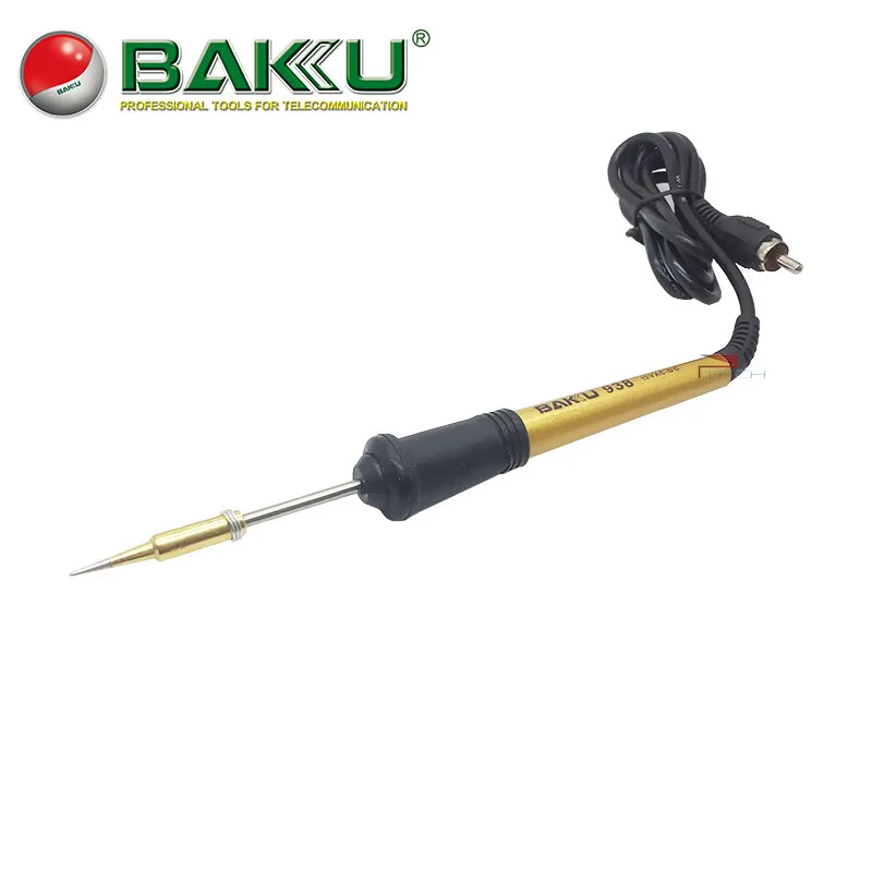 BAKU мини припой керамическая железная ручка 12 В AC DC RCA разъем для BK-938 Замена для мобильного телефона сварка ремонт