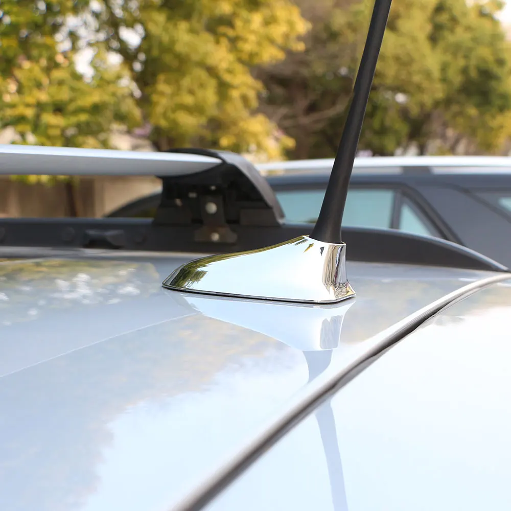 

Carmilla ABS Car Radio Antenna Modification Cover Car Stickers for Jeep New Compass 2016 2017 2018 Parts Chrome Accessories
