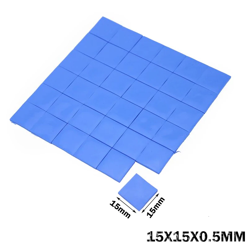 Силиконовые теплопроводящие пасты 200 шт. 15*15*0 5 мм|thermal pad|heatsink thermal padheatsink |