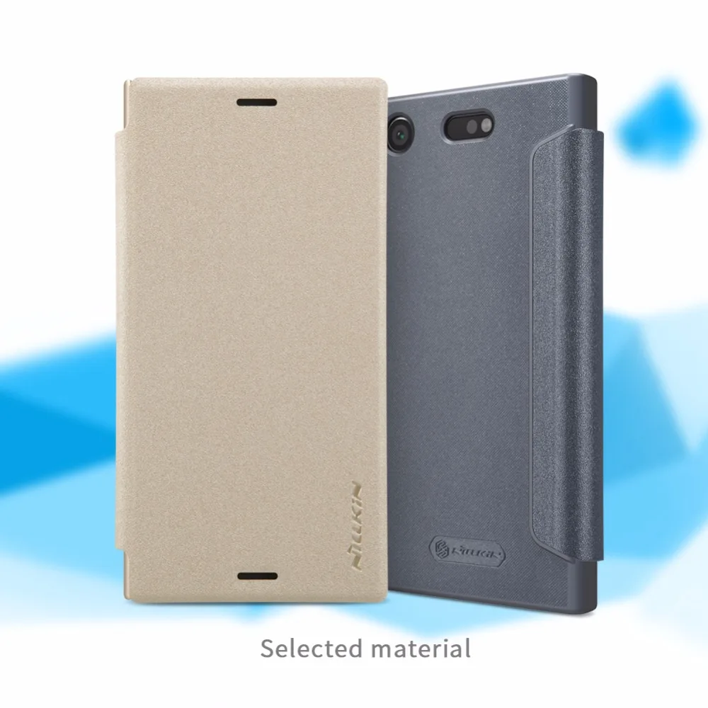 Оригинальный Для sony Xperia XZ1 Compact 4 6 ''чехол NILLKIN APP sparkle flip Обложка на заднюю панель