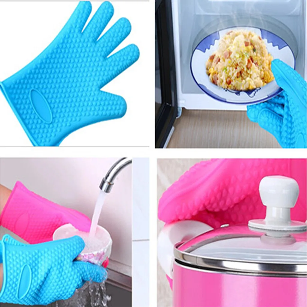 Новые защитные силиконовые перчатки Нескользящие водонепроницаемые варежки