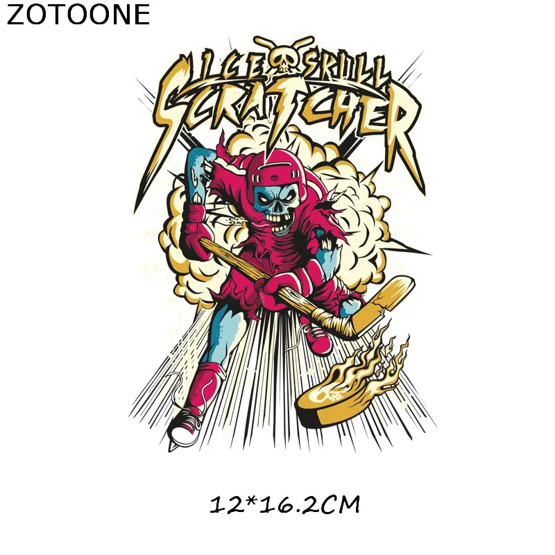 Крутые байкерские нашивки ZOTOONE мотоциклетные с черепом хоккеем Атлетиком