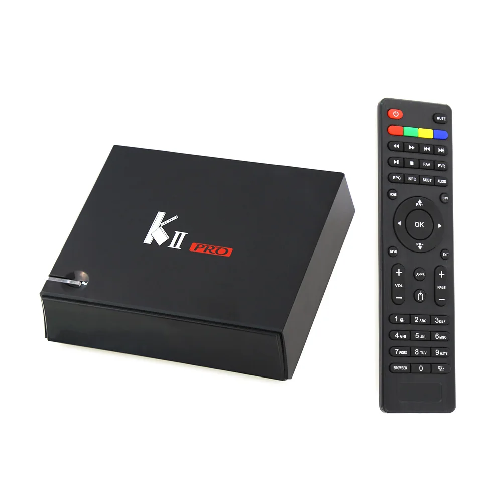 Оригинальный KII Pro DVB S2 T2 + Android 7.1.2 ТВ приставка Amlogic S905D четырехъядерный BT4.0 2 ГБ/16 ГБ