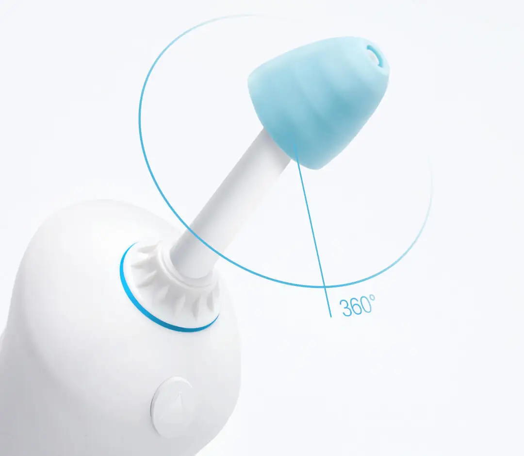 Xiaomi Youpin Электрический носовой ирригатор мыть 360 градусов вращения очиститель носа перезаряжаемый водонепроницаемый аллергический ринит нети горшок