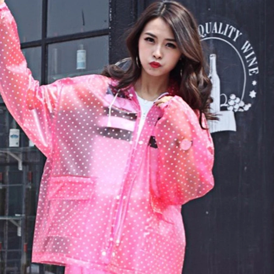 ПВХ длинный прозрачный женский Дождевик куртка Кейп дождевик Женская для