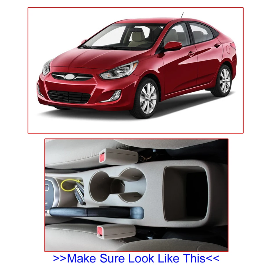 Подлокотник для подлокотников центральный приставка хранения Hyundai Solaris Accent (RB)