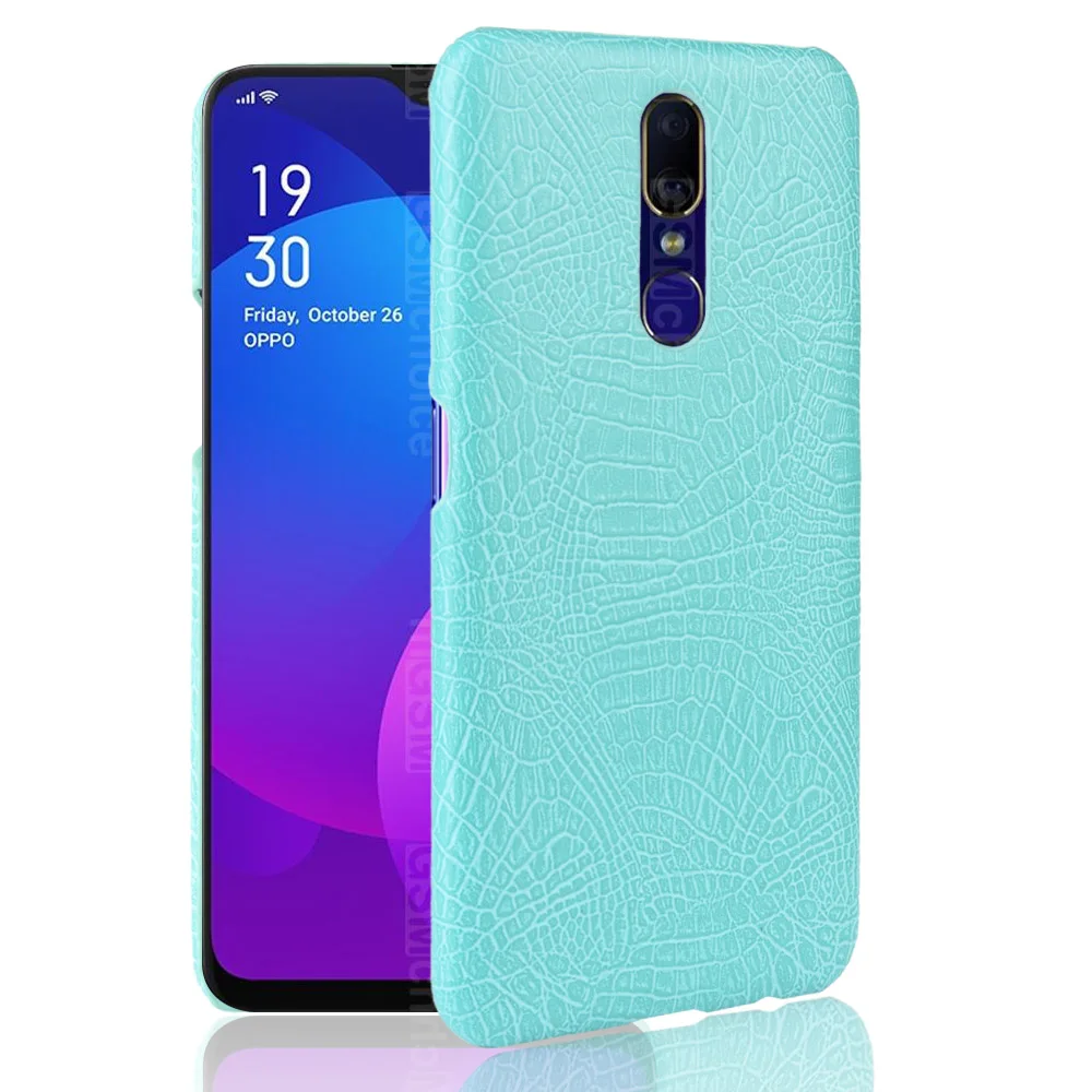 Крокодилья кожа змеи кожаный чехол для OPPO F11 F9 A1K A5S AX5S крышки Чехлы телефона с