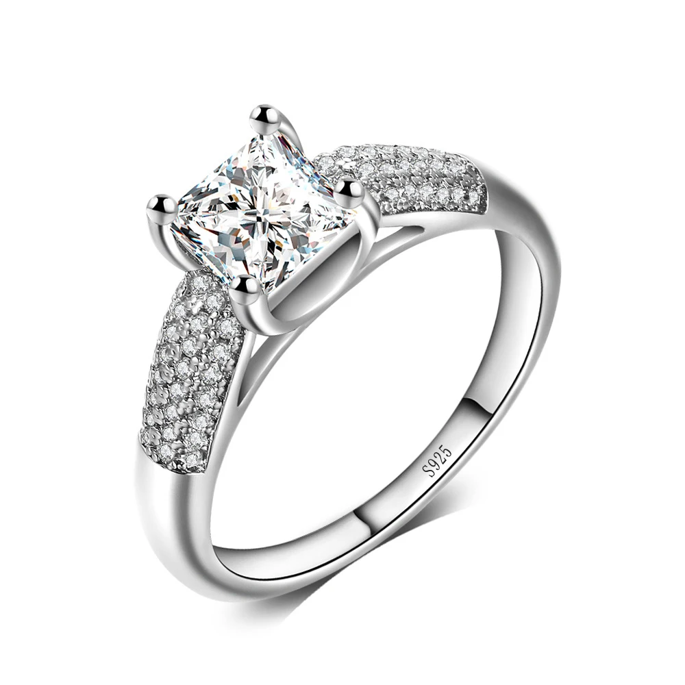 Модные обручальные кольца с 4 рядами австрийских фианитов класса ААА 2021 большим