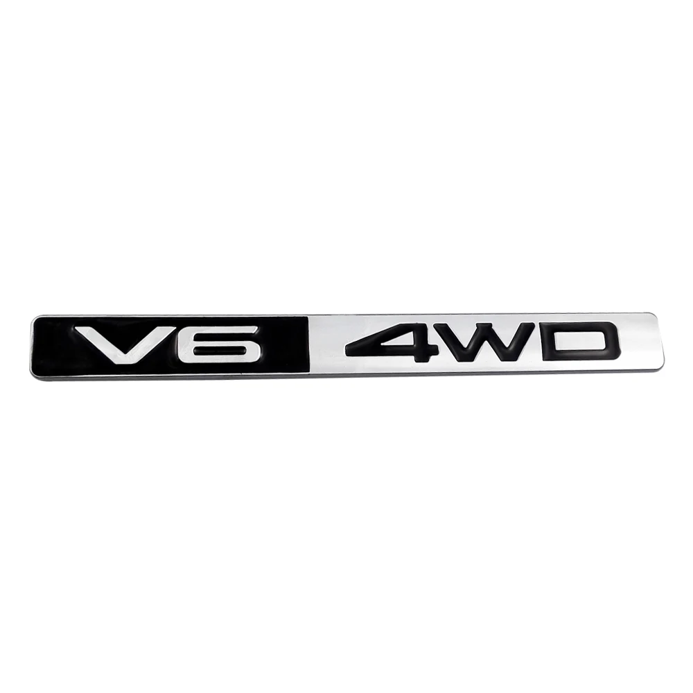 Автомобильные аксессуары для V6 4WD эмблема кузова наклейка на задний багажник