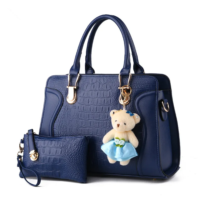 3D крокодиловая женская сумка высокого качества из искусственной кожи с узором