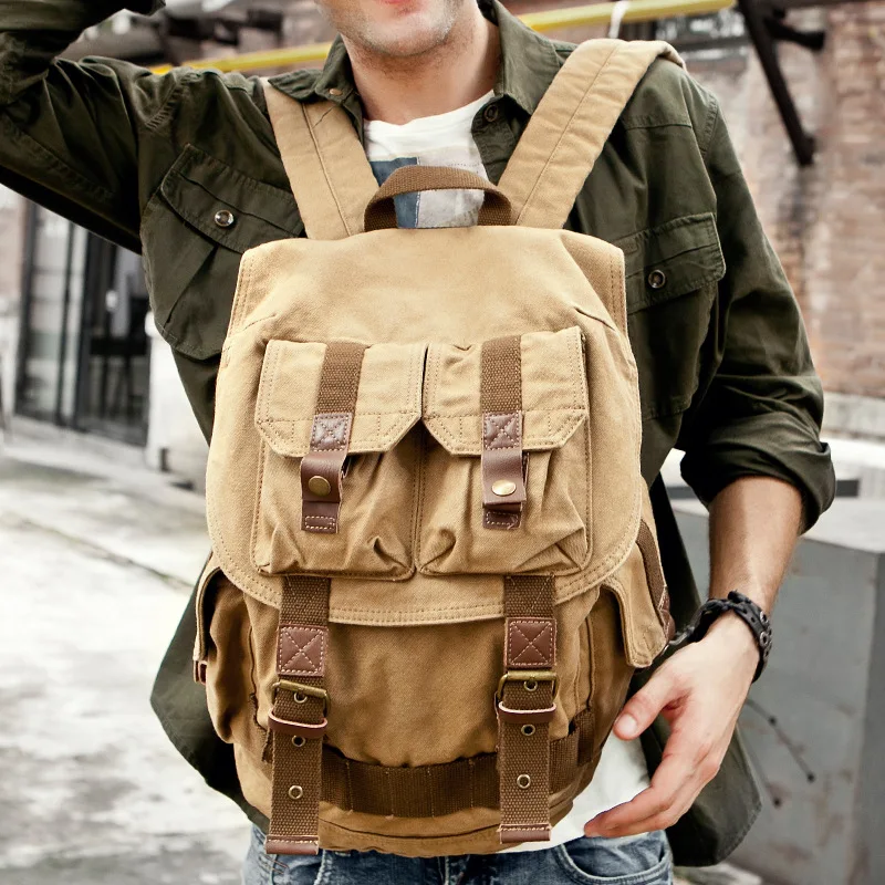 Новинка 031318 популярный мужской холщовый дорожный рюкзак|travel backpack|travel canvas
