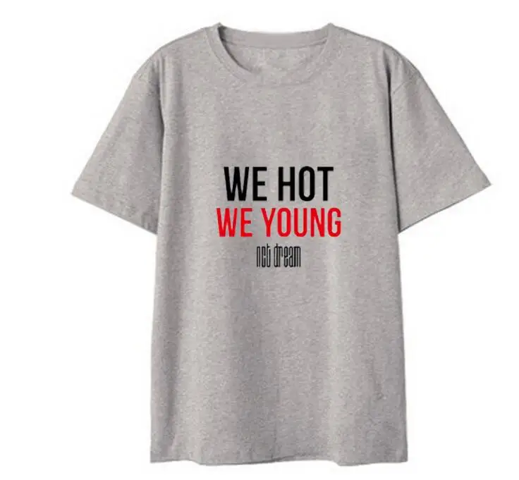 Nct dream we hot we young album одинаковая футболка с круглым вырезом и круглым вырезом для летних стильных футболок унисекс