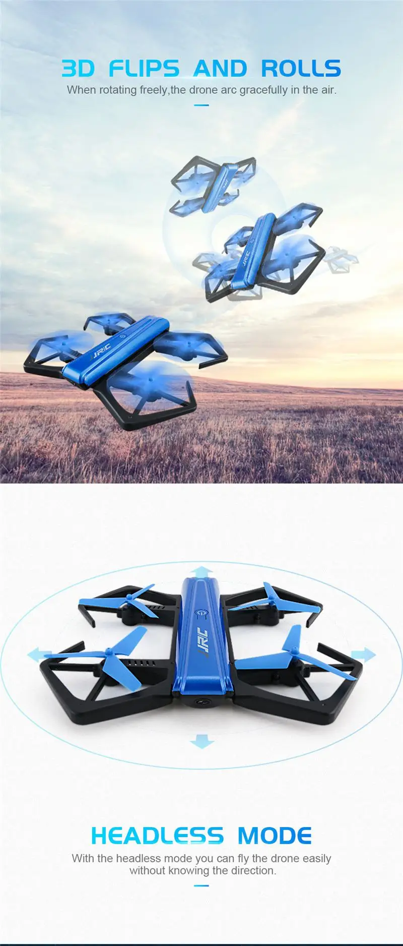 JJR/C JJRC H43WH H43 селфи Elfie WiFi FPV с HD Камера удержания высоты «Безголовый» режим Складная рукоятка Квадрокоптер с дистанционным управлением Drone H37 мини