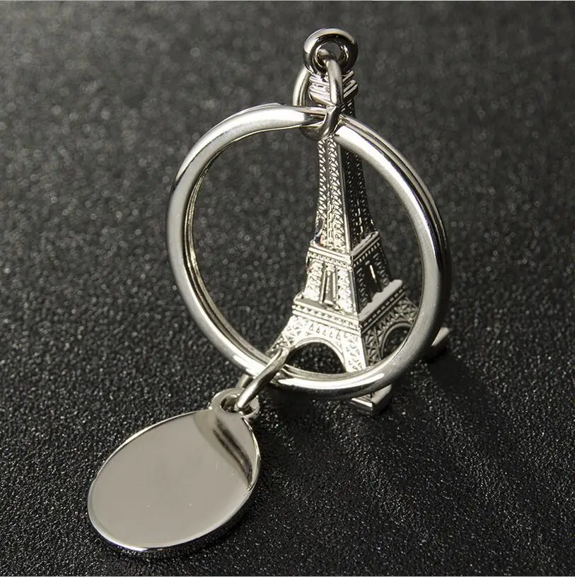 1 шт. Лидер продаж высококачественный мини брелок из сплава Эйфелева башня кольцо