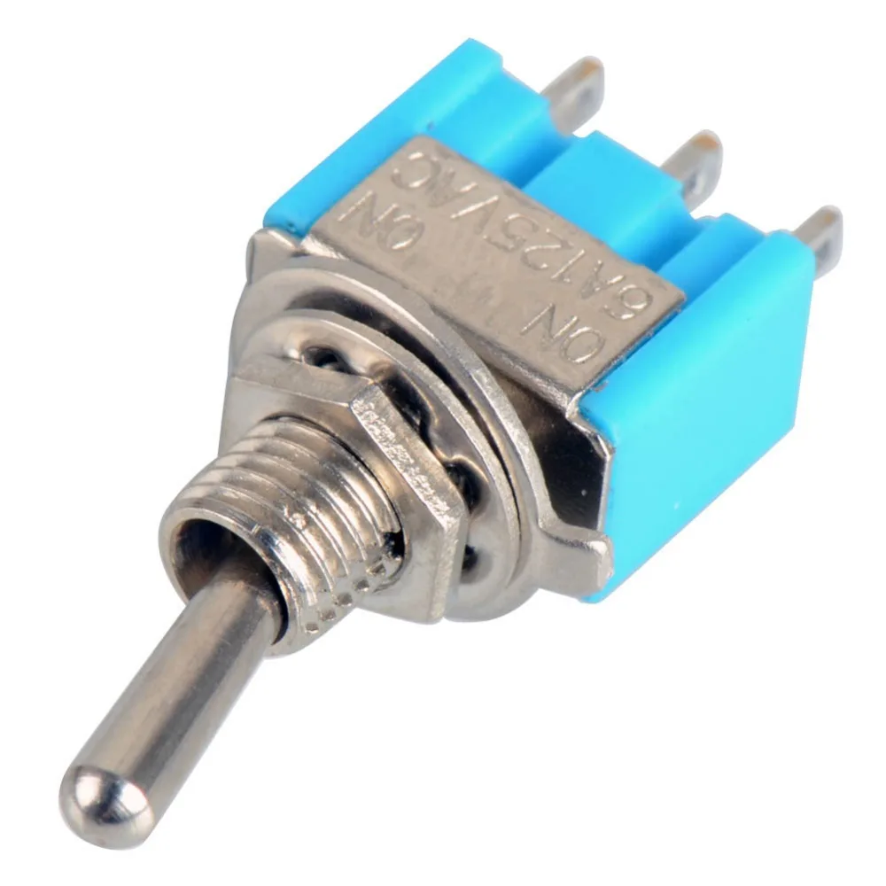 Водонепроницаемый переключатель Кепки On миниатюрные тумблеры 6A 125V VE190