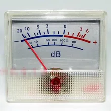 1 шт. прямоугольная белая панель VU Meter 0-500uA 650 Ом-20~+ 6dB дБ усилитель мощности аудио подсветка Таблица заголовок уровень звука
