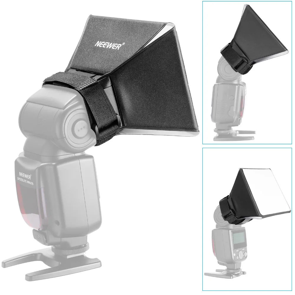 Neewer 4 &quotx 5&quot/10 см x 13 Универсальный складной рассеиватель света вспышки софтбокс