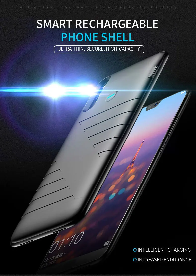 Leioua мягкий Внешний Аккумулятор Чехол 6800 мАч для huawei P20 портативный аккумулятор зарядное устройство чехол для телефона 8200 мАч для huawei P20 Pro Чехол