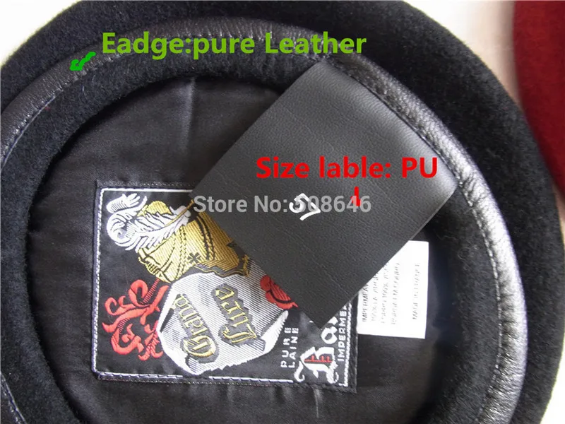 YOYORan 1 шт. человек 100% шерстяной военный берет черного красного/темно-синего цвета
