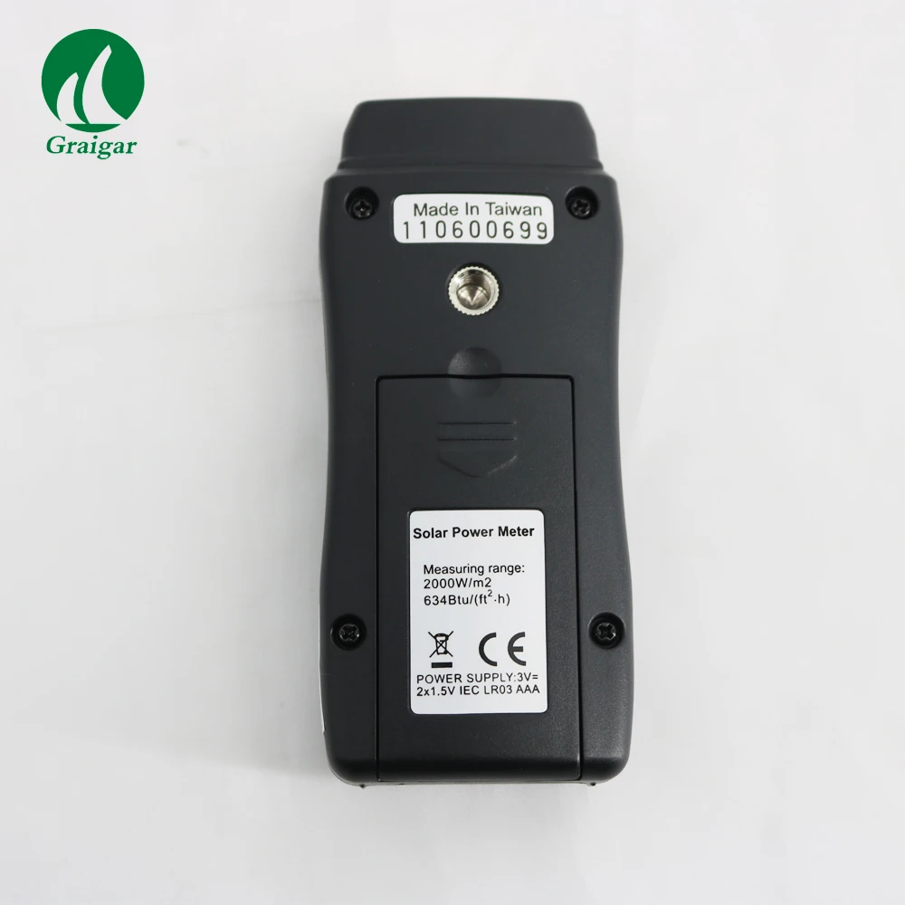 TM750 Карманный Солнечный измеритель радиации Мощность дальномер 4000 W/m2 634Btu TENMARS