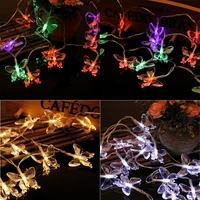 2 2m 20pcs led waterproof butterfly fairy string light battery operated xmas party decor