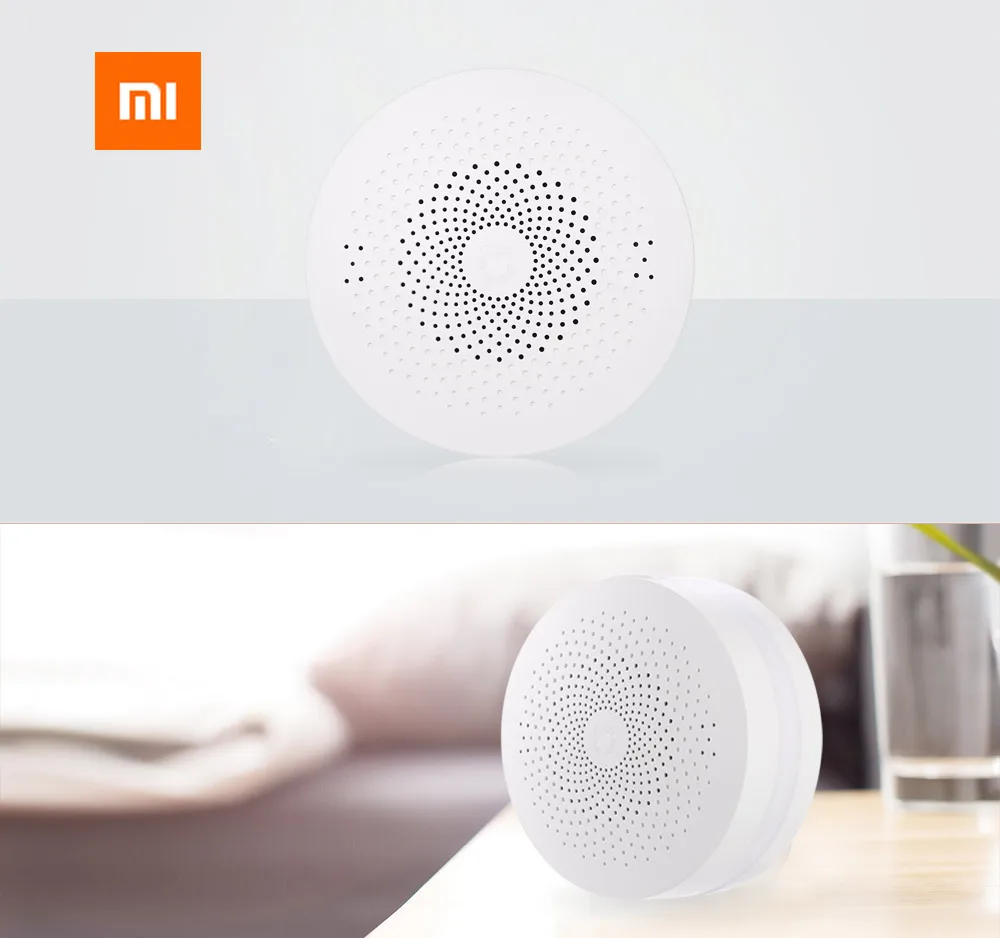 Xiaomi mi умный Многофункциональный шлюз обновление WiFi Пульт дистанционного управления 16 mi llion RGB огни-обновленная версия