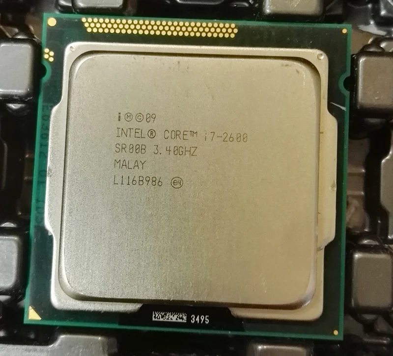Intel Core i7 2600 3.4 ГГц 4 ядра процессора 8 МБ 5gt/S sr00b LGA 1155 гнездо i7-2600 | Компьютеры и офис