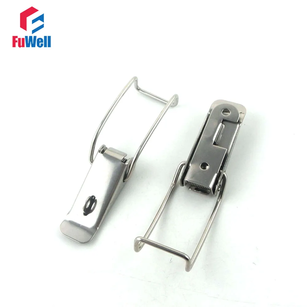 

2pcs R112 Toggle Latches Stainless Toolbox Spring Toggle Latch Toggle Latch Catch Hasp Lock for Cases Boxes Chests