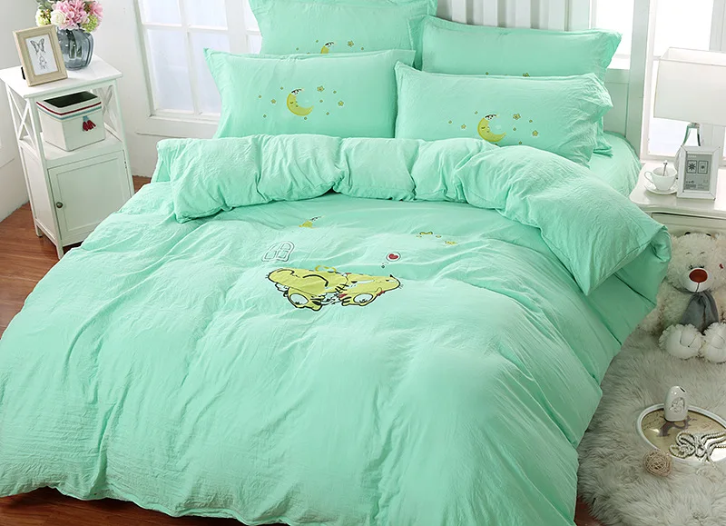 Hello Kitty Cartoon Bedding Set Quilt Cover Bed Sheet High Quality Pink Microfiber Full King Size Kids | Дом и сад