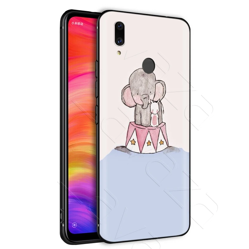Милый чехол С Рисунком Слона кролика для Xiaomi Redmi Note 8 9 S K30 Pro MAX 3 6 SE A1 A2 A3 10 Lite Plus 8A F1 |