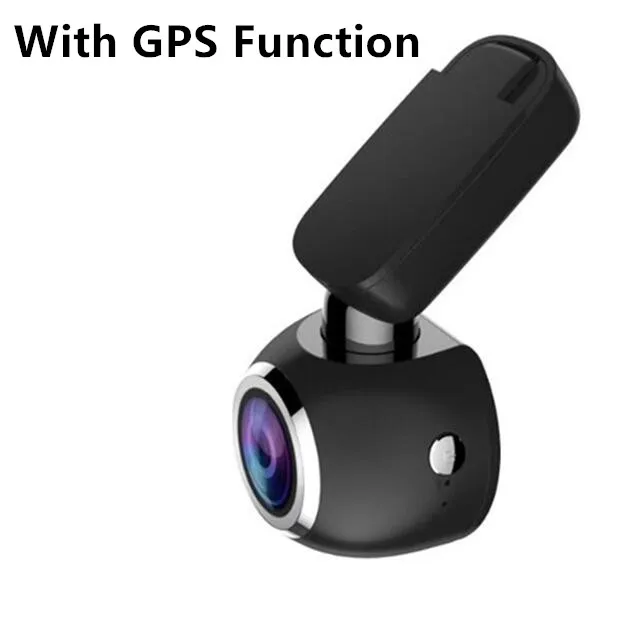 Black With GPS Fonwoon Мини Автомобильный видеорегистратор Wifi gps регистратор Автомобильная камера Full HD 1080P видео регистратор видеокамера ночного видения видеорегистратор авто черный ящик - Название цвета: Black With GPS