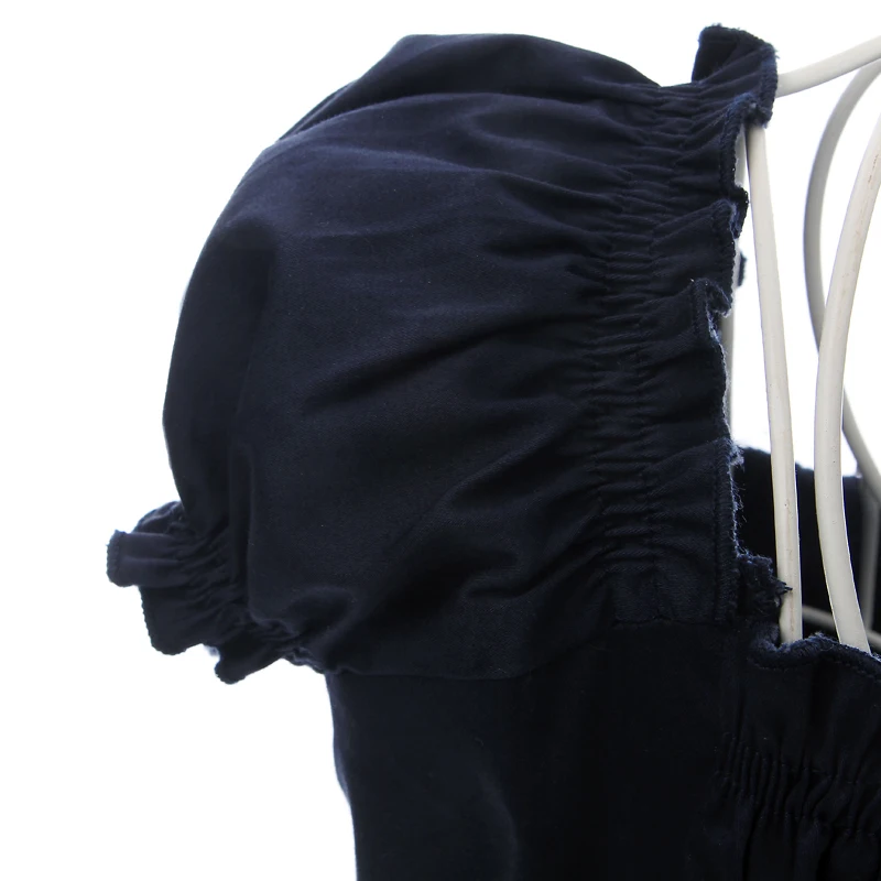 Женское винтажное платье в горошек темно синее/Белое большие размеры|clothes free