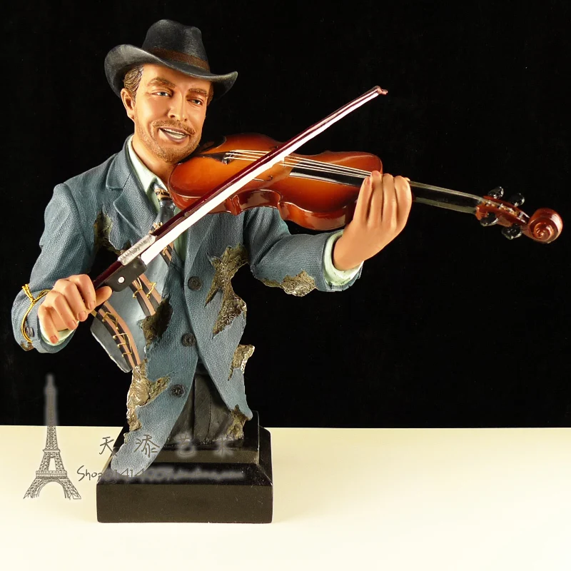 Картина в виде храма лучший подарок музыкальная тема скрипач полимерные фигурки