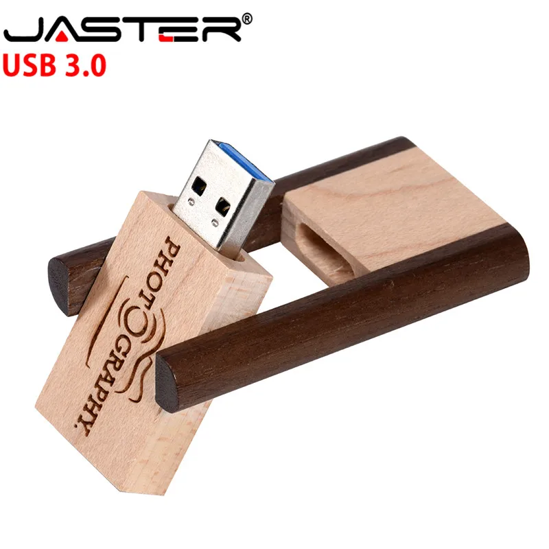 JASTER высокоскоростной деревянный логотип 32 ГБ 16 8 флеш-накопитель USB 3 0 карта