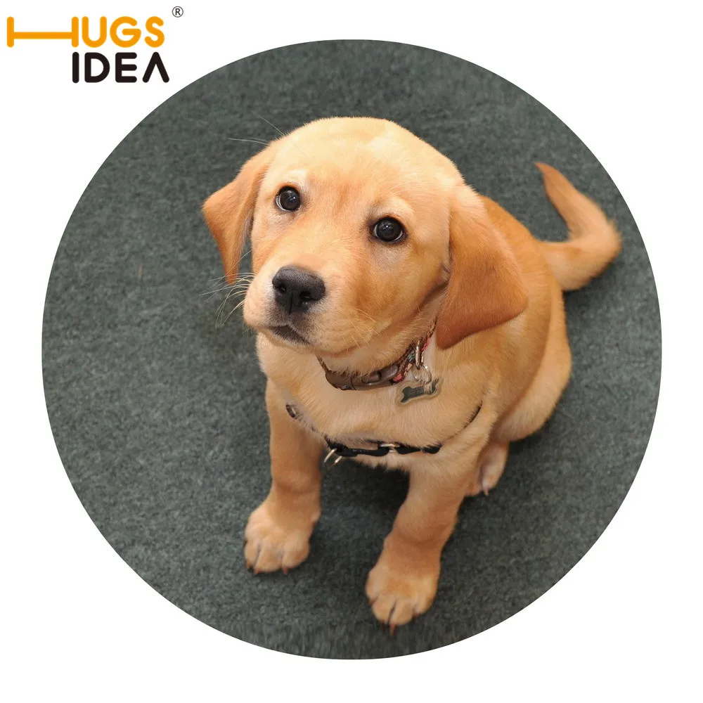 HUGSIDEA 3D милые животные собака ковер не скользит тонкий дизайн Круглая дверь