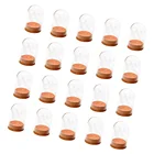 20x мини, из прозрачного стекла полусферическая крышка купол Кабошон с пробковым столом Декор Ремесло