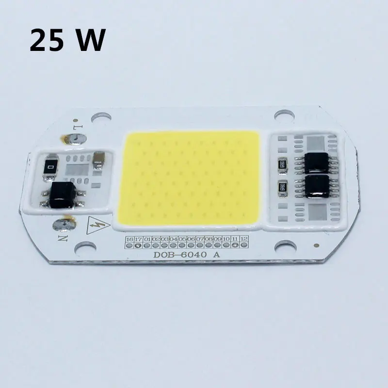Светодиодный чип COB лампы 15 Вт 25 40 50 светодиодный 110 В 220 вход IP65 Smart IC подходит для