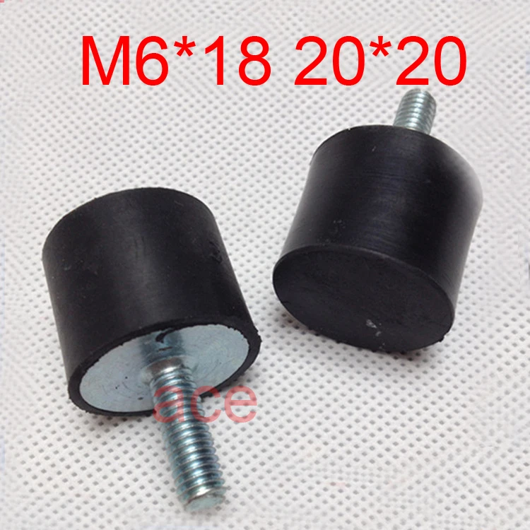 M6X18 D20 * H20 M6 резьба штекер/резиновая амортизационная подушка типа VE анти вибрация