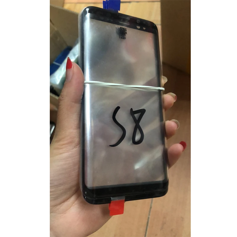 Оригинальный внешний сенсорный ЖК экран замена стеклянных линз для Samsung S8 5