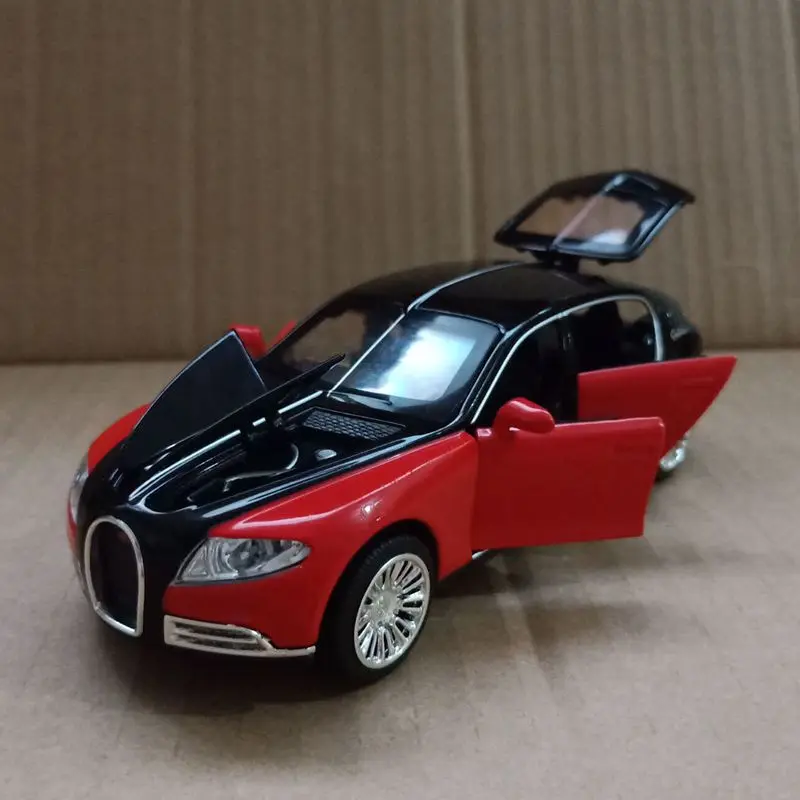 

Free Shipping/Diecast Toy Model/1:32 Scale/Bugatti Ettore Super Racing/Pull Back Car/Sound & Light/Educational Collection/Kid