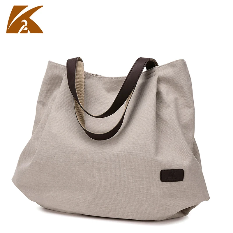 

Handbags Simple Style Female Canvas Beach Bag Fashion Women Large Capacity Single Shopping Shoulder High Quality Messenger Bags