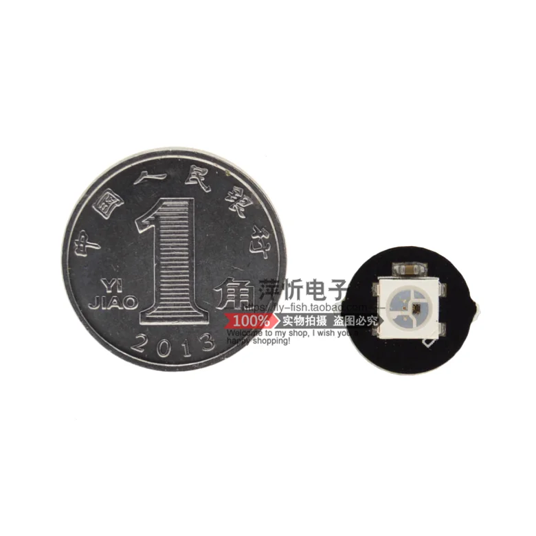 1 канал WS2812 5050 RGB светодиодный круглый свет встроенный полноцветный драйвер