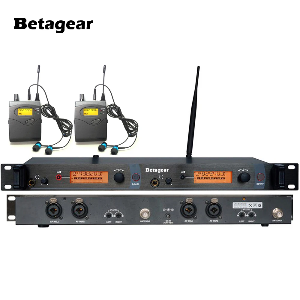 Betagear 2 приемник SR2050 беспроводной в ухо монитор сценический система наушники