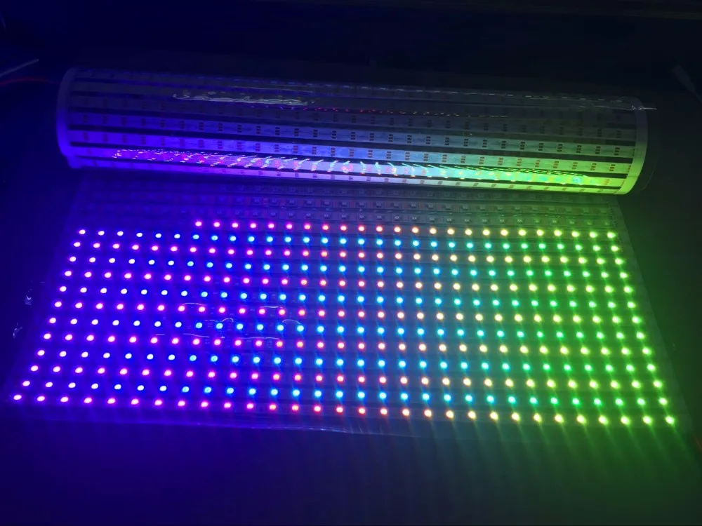 Гибкая светодиодная панель RGB SK6812 60*40 пикселей 5 в пост. Тока Размер панели: 100 см * 60