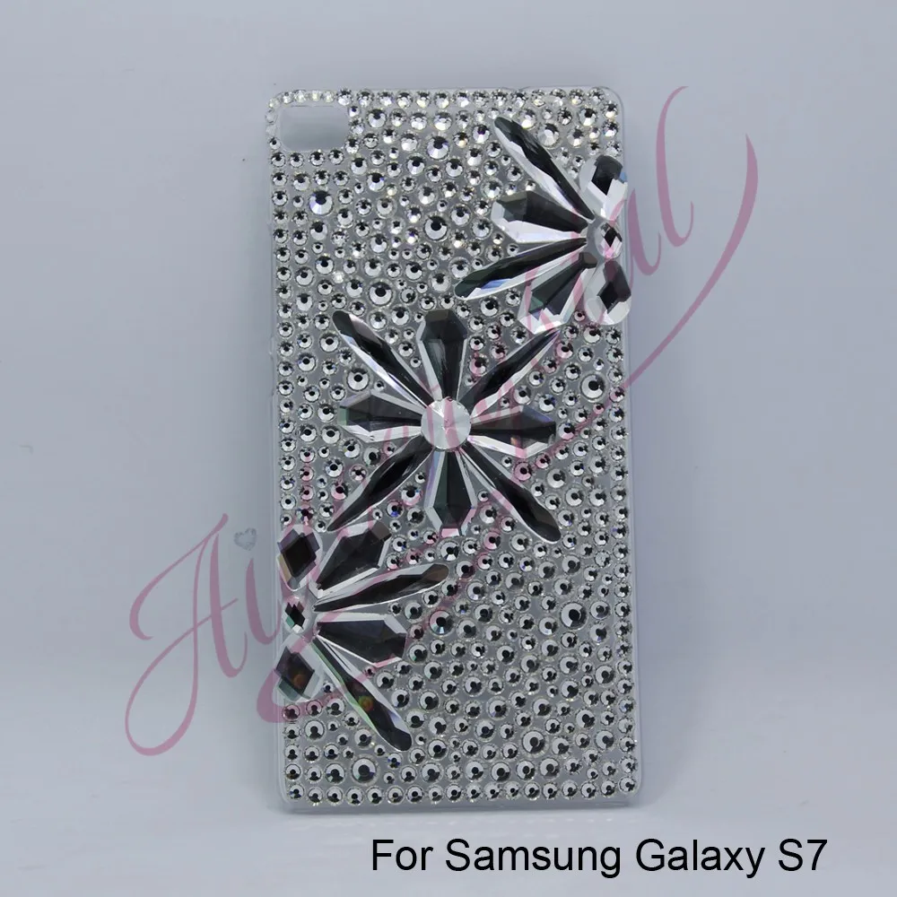 AIDO crystal белый снег горный хрусталь случаях прозрачного хрусталя Bling gliter телефон