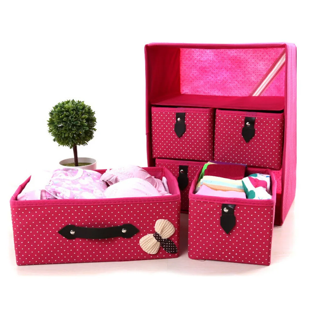 Складная влагостойкая коробка для хранения вместительные органайзеры одежды 3